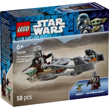 LEGO STAR WARS 75436 Der Mandalorianer und Grogu's Speeder Bike