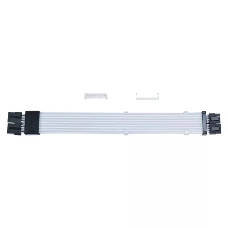 PCIe RGB-Kabel Lian Li Strimer Wireless, 2x 8‑Pol-Stecker, 0,34 m, schwarz/transparent, Silikon/TPE
