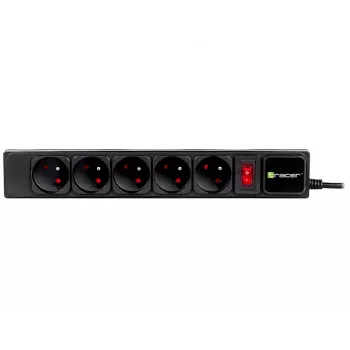 Überspannungsschutz TRACER PowerGear Tracer 47138 5 m Schwarz Steckdosenleiste mit 5 m Kabel