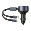 Kfz-Ladegerät Vention FFOB0 30W mit USB‑C-auf‑Lightning-Kabel, 30 W Leistung für iPhone-Ladung