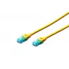 Patchkabel Digitus CAT 5e U/UTP DK-1512-050/Y 5m Gelb