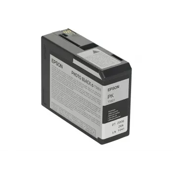 Epson T5801 (T580100) Tintenpatrone Foto Schwarz, 80 ml