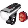 Fahrradbeleuchtungsset SIGMA Aura 80 + Nugget II — Front-LED 80 lm, USB-aufladbar, Gehäuse aus Aluminium/Kunststoff, batteriebetrieben