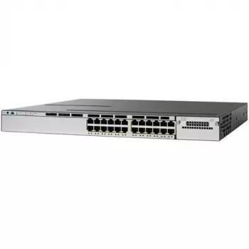 Netzwerk-Switch Cisco Catalyst WS-C3850-24U-S-RFB — Managed L2/L3, 24x Gigabit PoE RJ-45, 1U, Edelstahl