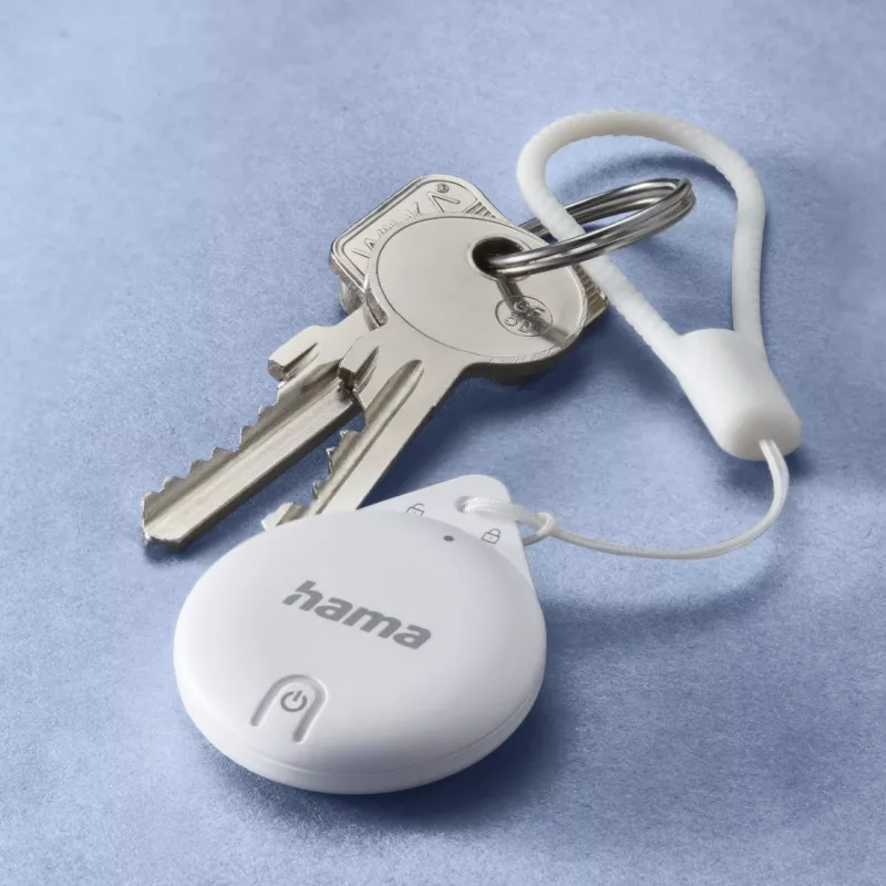 HAMA Item Finder 00185815 Bluetooth für Apple Wo ist? App, weiß — Tracker zum Auffinden persönlicher Gegenstände
