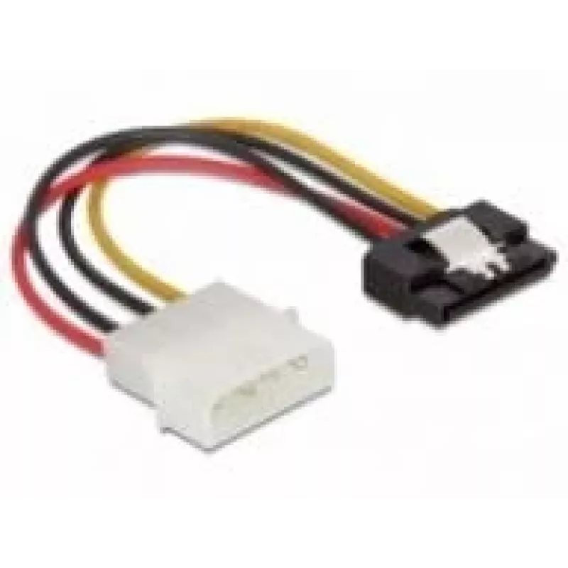 SATA HDD-Kabel DeLOCK 60120 4-polig Stecker mit Metallclip gerade 0,12 m