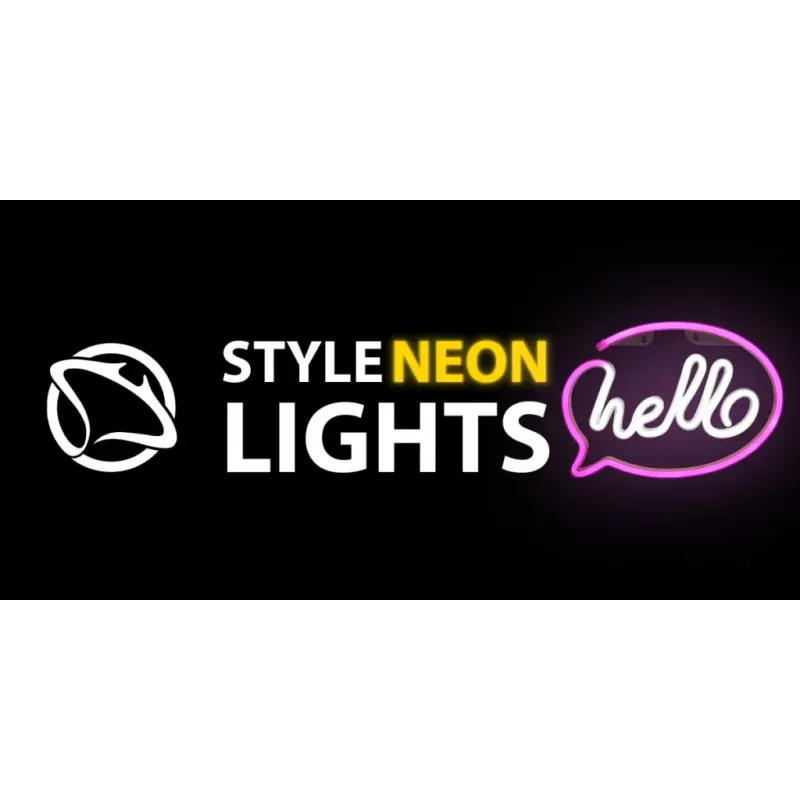 Dekorative Neonleuchten MANTA SNL08PKT Pink/Weiß – flexibler LED-Streifen, dekorative Niedervolt-Akzentbeleuchtung