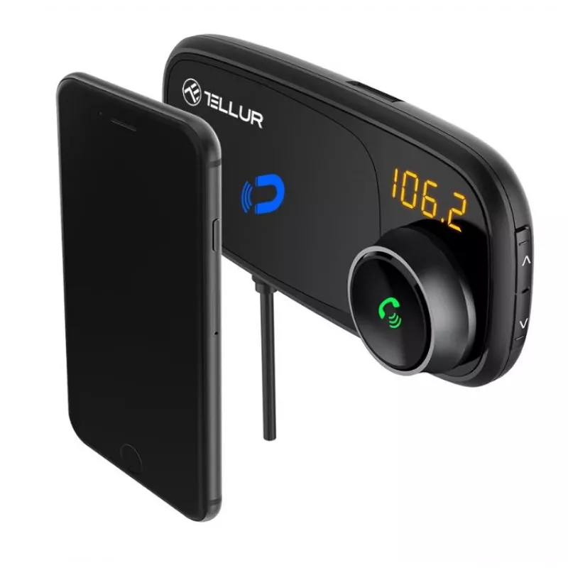 Magnetische Telefonhalterung Tellur FMT-B6 Schwarz — Verstellbarer Winkel, kompatibel mit Smartphones