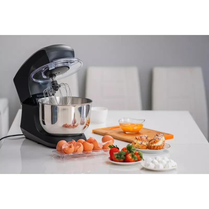 TEESA Küchenmaschine EASY COOK Single Schwarz TSA3545-B 1000W 4L