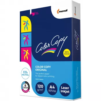 Mondi Color Copy 8687A12 Kopierpapier für Büro (A4; 120 g/m2; 250 Blatt; weißes Papier; satiniert)