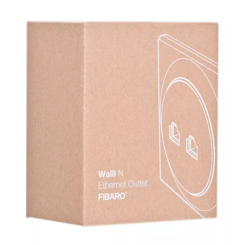 Fibaro Walli N Steckdose 2 x RJ-45 Weiß