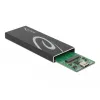 SSD-Gehäuse DeLOCK 42003 Externes Gehäuse für M.2 SATA SSD mit USB Type-C