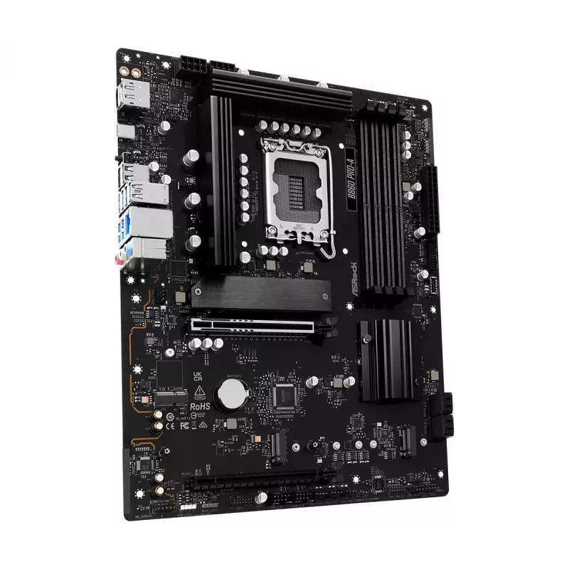 Mainboard ASRock B860 Pro-A — Intel B860 ATX, LGA 1851, DDR5, 4x DIMM, 256GB, 2.5Gb LAN, 1x M.2, 4x SATA III