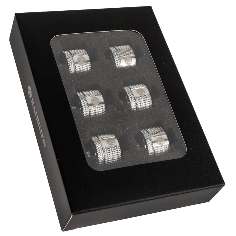 RAIJINTEK PELIAS SILVER D141806 — Set mit 6 silbernen Kühlerlüfterblättern/Zubehör