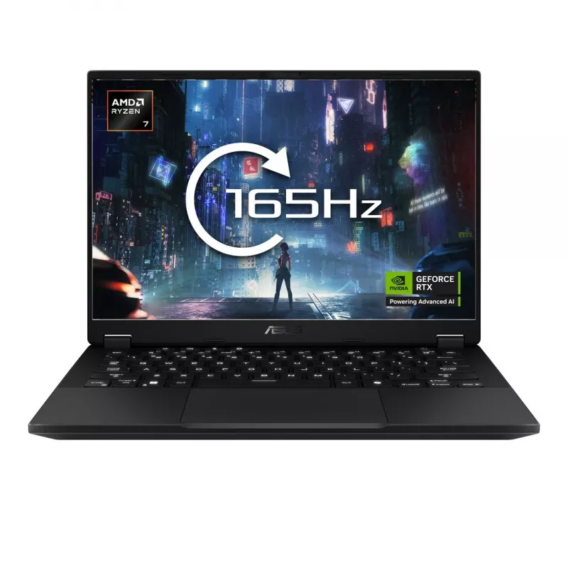 Laptop ASUS FA401UH-RG018 — 14 Zoll WQXGA IPS 165Hz, AMD Ryzen 7 260 (8c/16t, bis zu 5,1 GHz), RTX 5050 8GB, 16GB LPDDR5x, 512GB PCIe 4.0 SSD, 73Wh