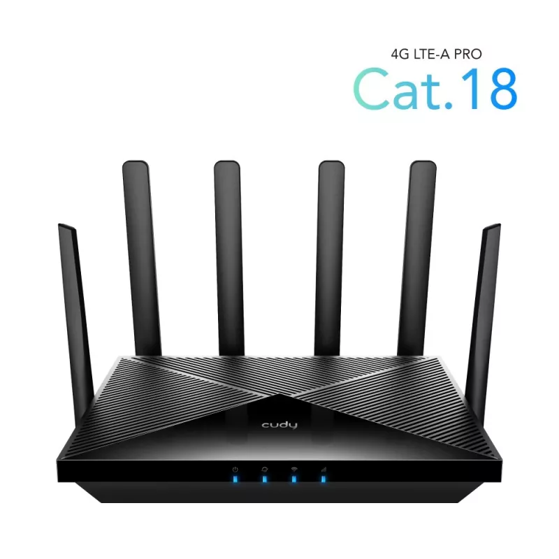 Cudy LT18 Drahtloser Router Gigabit Ethernet Dual-Band (2,4 GHz / 5 GHz) 4G Schwarz