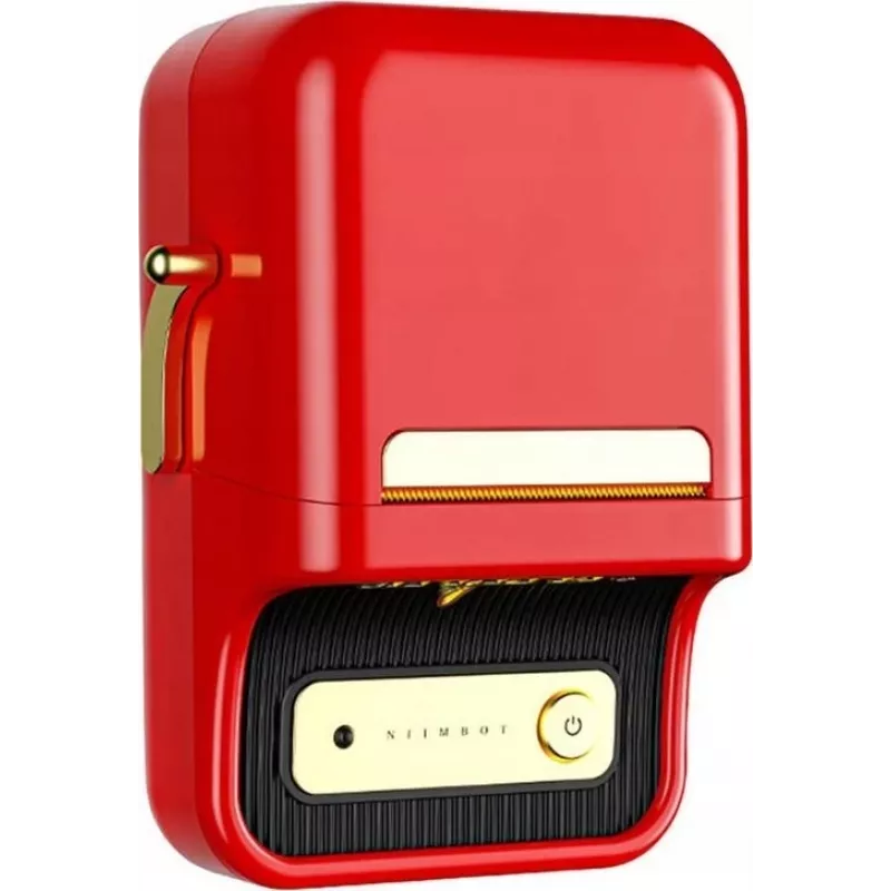Etikettendrucker NIIMBOT B21S Rot — kompakter Thermo-Bluetooth-Drucker, 50 mm Druckbreite, 60 mm/s, 1200 mAh Akku