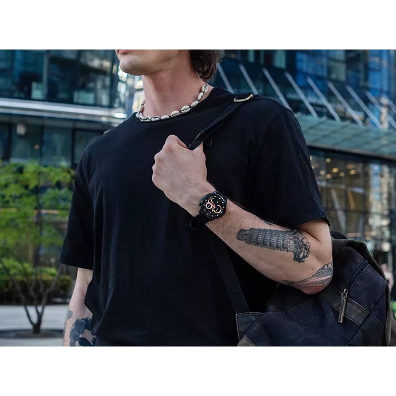 Smartwatch TRACER SM7 Shadow mit Bluetooth und Herzfrequenzmesser