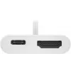 Goobay USB-C™ Multiport Adapter HDMI, Weiß, 0,145 m - erweitert ein USB-C™ Gerät um einen HDMI™ Anschluss (62110)