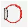 Band Nomad Tempo — Rotes Gummi, 18 mm Breite, passt an Handgelenke 135–175 mm