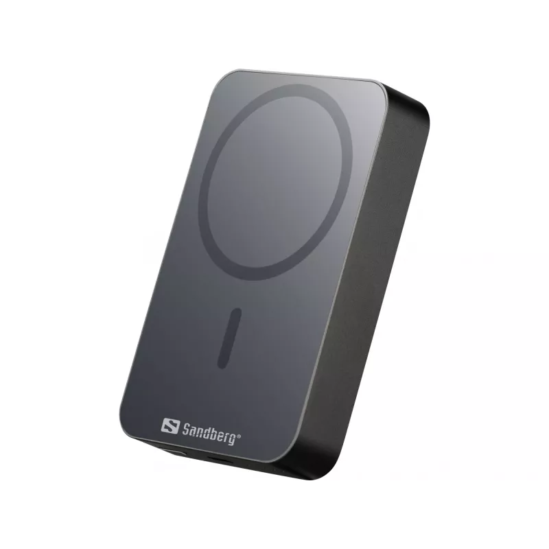 Tragbares Ladegerät Sandberg Mag Wireless Powerbank 10000 ALU, 10000 mAh