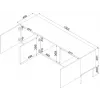 Cama RTV-Schrank SIENA 150.5x40x60 Kaschmir matt