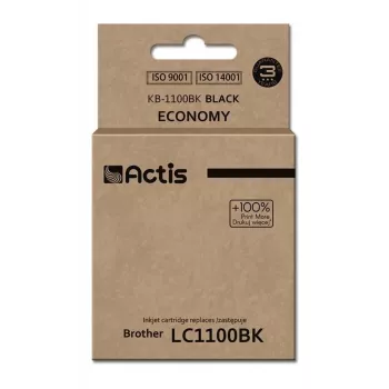 Actis KB-1100Bk Tinte (Ersatz für Brother LC1100BK/980BK; Standard; 28 ml; schwarz)