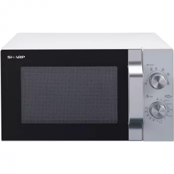 Sharp R204WA Mikrowelle Silber, Weiß Solo-Mikrowelle Arbeitsplatte 20 l 800 W