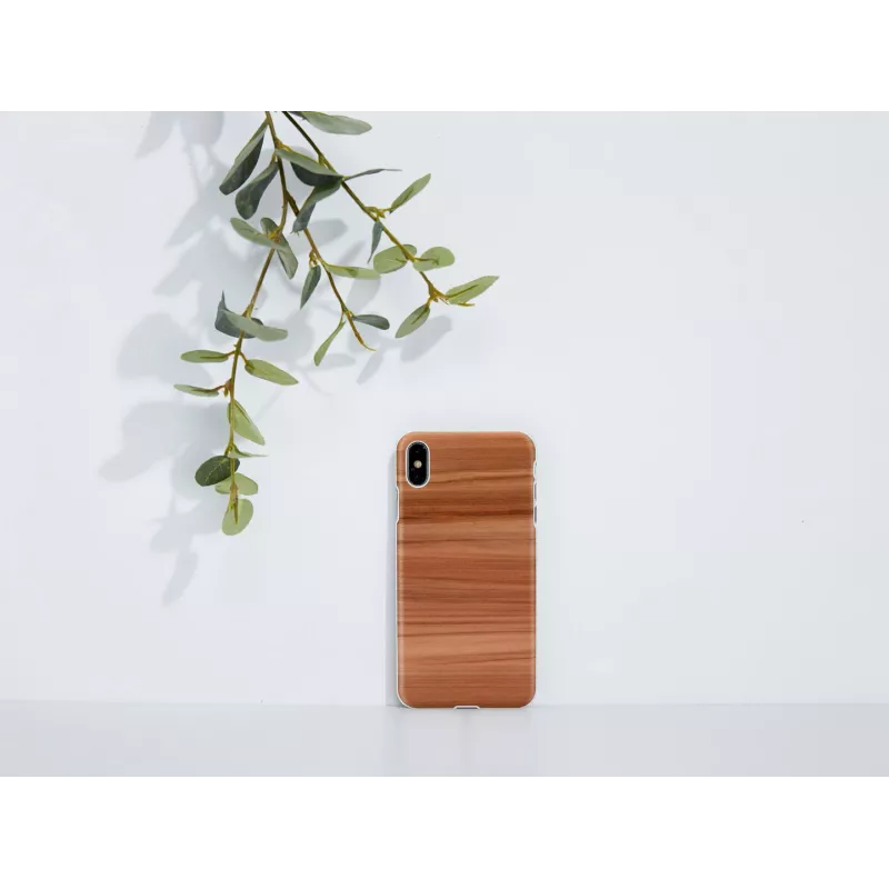 Smartphone-Hülle man and wood für iPhone XS Max – Cappuccino White