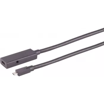 USB-Kabel S/CONN 13-49055 USB 3.2 Gen 2 5 m USB C Schwarz