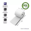 Qoltec 51892 Thermorolle 80 x 80 | 55 g/m² | 10 Stück | BPA-frei