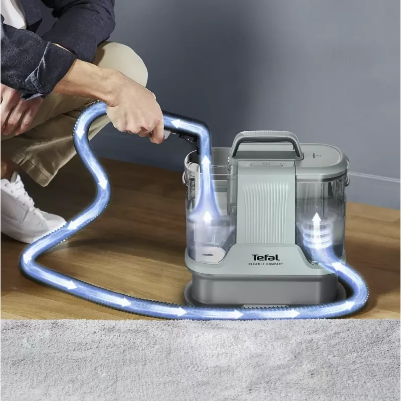 Tragbarer Fleckenreiniger Tefal Clean It Compact Pet IZ3020F0 — Handgerät für Polster- und Haustierfleckenreinigung