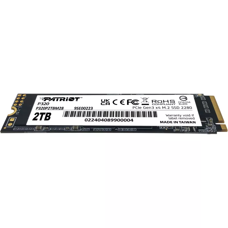 SSD-Laufwerk Patriot P320 2TB M.2 2280 PCIe 3.0 x4 NVMe