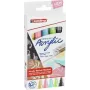 Acrylmarker Fine Edding 5300 Schwarz Blau Grün Pink Gelb 5 Stück