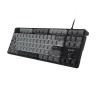 NATEC Fury Gaming-Tastatur Kanabo K2 US weiß hinterleuchtet mechanisch schwarz-grau