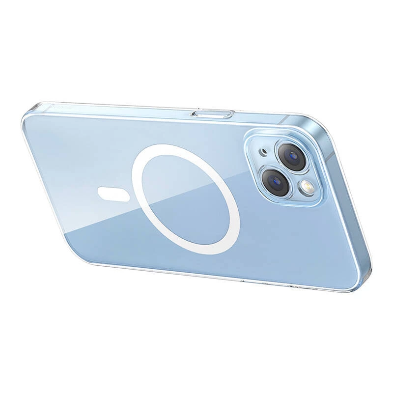 Baseus Crystal Series Magnetic Case für iPhone 14 Plus + gehärtetes Glas