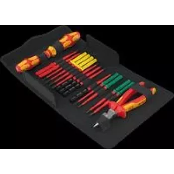 Mechaniker-Werkzeugsatz Wera 05006610001 17 Werkzeuge Rot Gelb