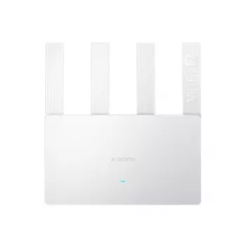 Tragbarer WLAN-Router Xiaomi BE3600 — Dualband 2,4/5 GHz, Wi‑Fi 7 (802.11be), 2,5 Gigabit Ethernet, 4× LAN, 2×2 Antennen, Weiß