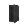 Installationsschrank Rack 19 27U 600x800 schwarz, perforierte Tür LCD (Flachpack)