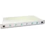 Lightwin LWL Spleißbox, 12 Fasern, 6x DLC Multimode, 50/125µm OM3 Pigtail Spleißboxen (SPBOX 12G50 OM3 DLC)