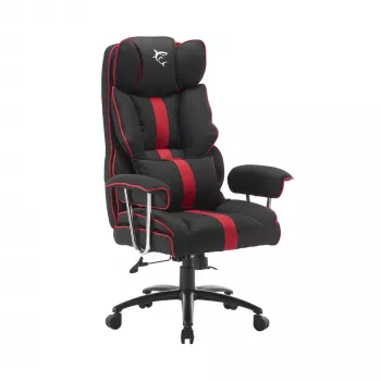 Gaming-Stuhl White Shark LE MANS — ergonomisch, höhenverstellbar, schwarz/rot