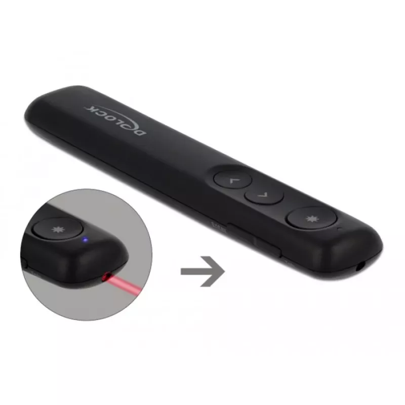 Laser Presenter DeLOCK USB 64092 Schwarz
