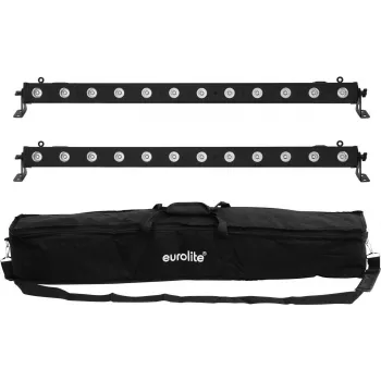 LED-Bar-Set EUROLITE 2x LED BAR-12 QCL RGBW mit Softbag – 2 Stück, RGBW QCL LEDs
