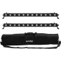 LED-Bar-Set EUROLITE 2x LED BAR-12 QCL RGBW mit Softbag – 2 Stück, RGBW QCL LEDs
