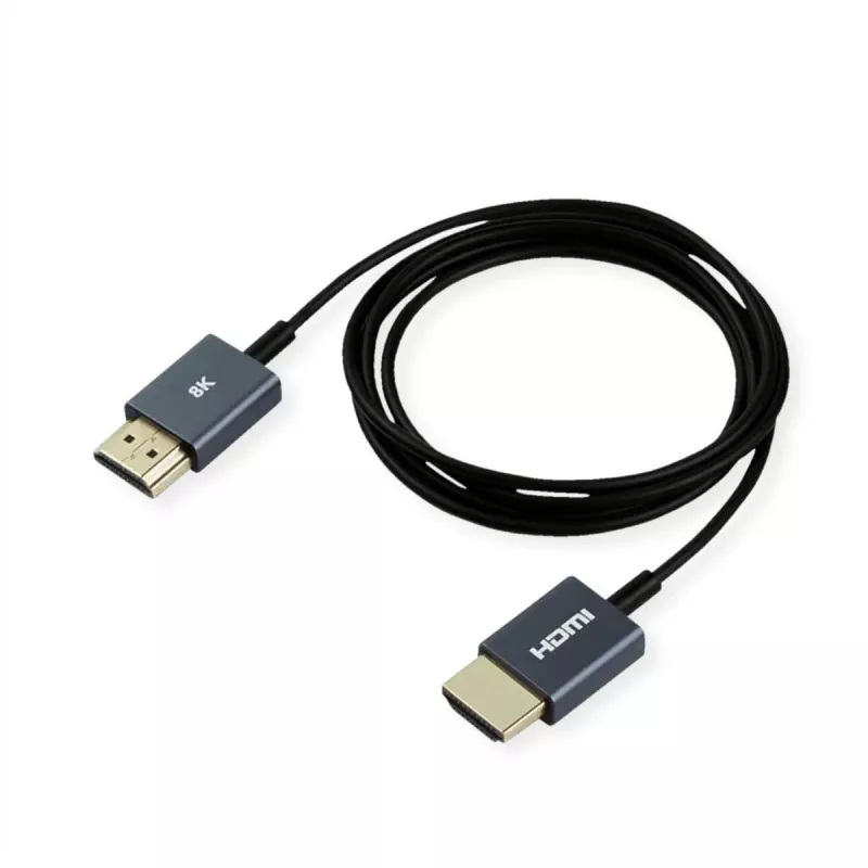 ROLINE HDMI-Koaxialkabel ultraschlank 8K60 ST/ST - Kabel - Digital/Anzeige/Video (11.04.5937)