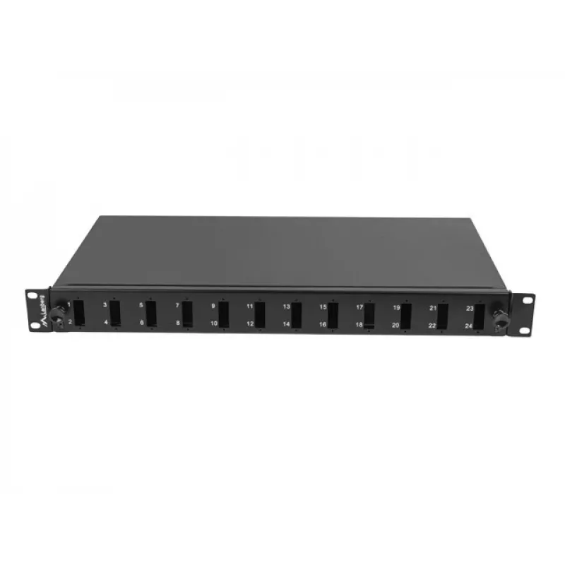 Patchfeld Lanberg FOP1-12SD-LQB 1U Stahl Schwarz Rackmontage