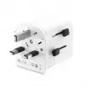 Universal-Reiseadapter GEMBIRD TPA-EU2A12-01-W 12W USB-Netzteil für internationale Steckdosen