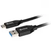 USB-3.2-Gen-2-Kabel, USB-A-Stecker > USB-C-Stecker (schwarz, 0,5 Meter)