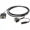 Motorola 25-13227-03R serielles Kabel Schwarz 1,83 m DB9