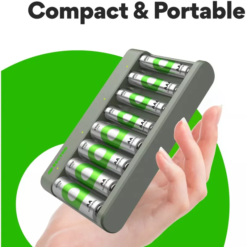 Batterieladegerät GP E821 für NiMH AA- und AAA-Akkus, Modell E821